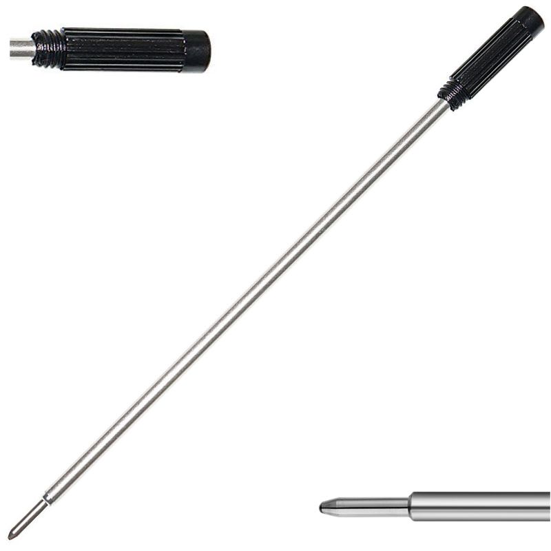 REPUESTO BOLIGRAFO JM IMPORT CROSS PASTA MEDIO NEGRO 2UN. 1