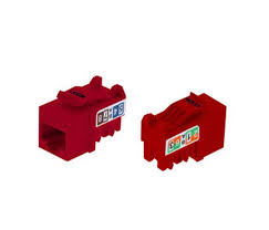 JACK NEXXT Cat6 TIPO 110 KEYSTONE ROJO 1