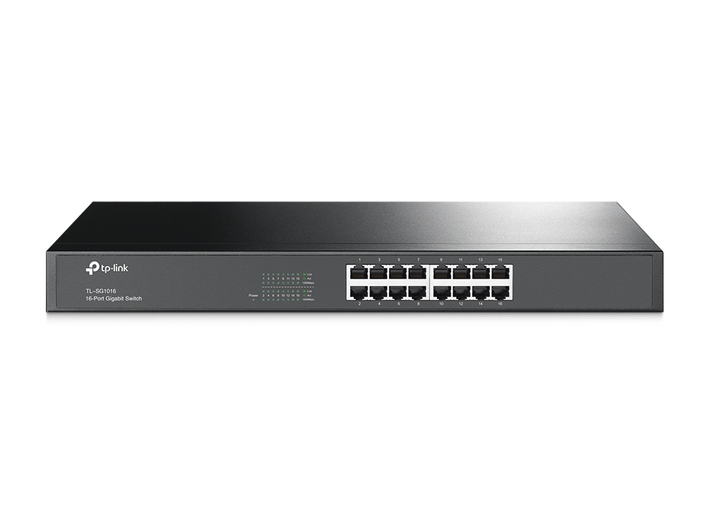 SWITCH TP-LINK 16 PUERTOS GIGABIT RACKEABLE  TL-SG1016 1