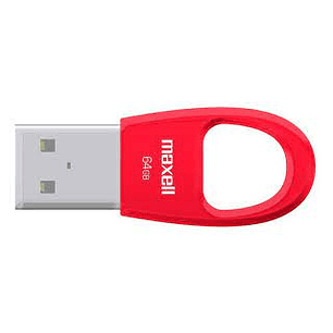 PENDRIVE MAXELL USBKEY 64GB ROJO