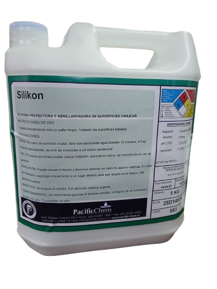 SILICONA Y ABRILLANTADORA DE SUPERFICIES SILIKON 5 lts 1