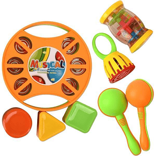 JUEGO SET MUSICAL ESCOLAR 8PZAS. +12M BAS533