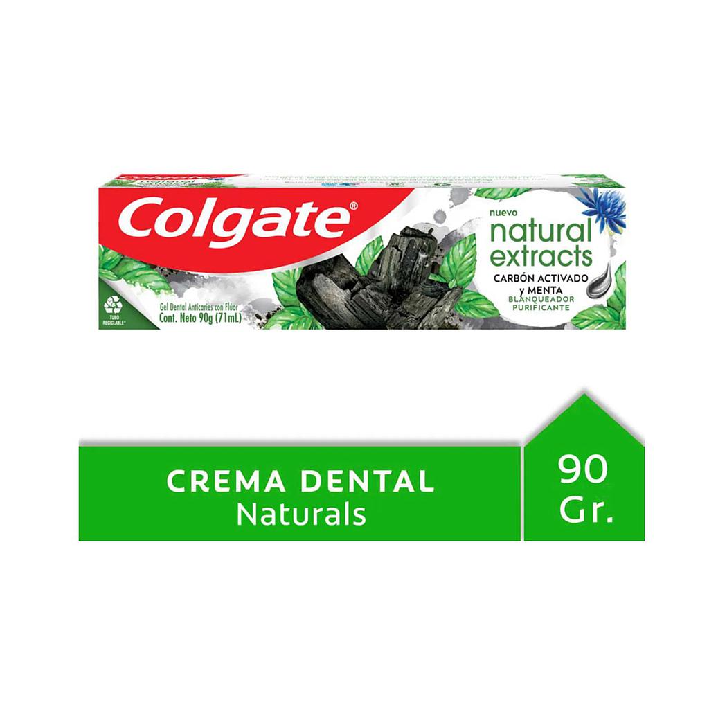 PASTA DENTAL COLGATE NATURAL EXTRACTO DE CARBON Y MENTA 90GRS. 1