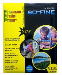 PHOTOFLEX GLOSS PAPER 180G. CARTA 20HJS. 1