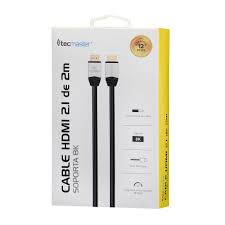 CABLE HDMI TECMASTER 2.1 8K 2M TM-600502-BK 1