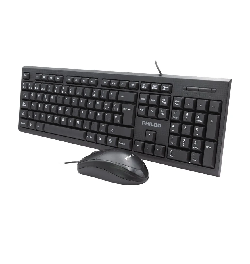 KIT TECLADO Y MOUSE PHILCO ALAMBRICO K4500 1