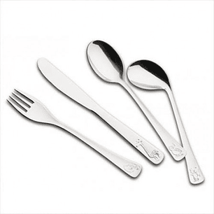 JUEGO DE CUBIERTOS PARA NIÑOS TRAMONTINA 4 PIEZAS