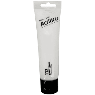 PINTURA ACRILICA ARTEL 100ML. BLANCO TITANEO N°112