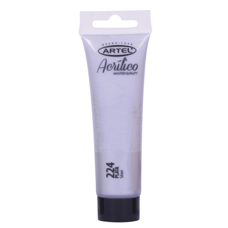 PINTURA ACRILICA ARTEL 35ML. PLATA N°224 1