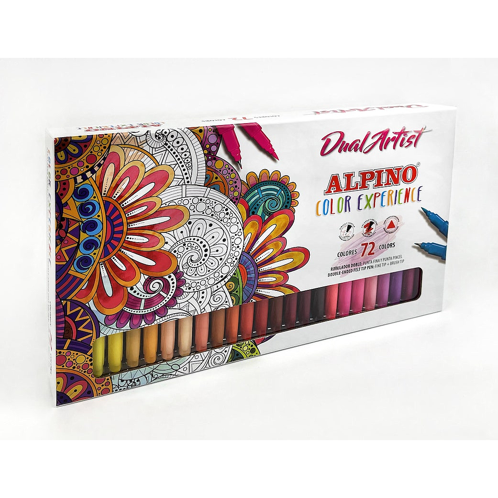 ESTUCHE ROTULADORES ALPINO COLOR EXPERIENCE DOBLE PUNTA 72 COL. (AR000197) 1