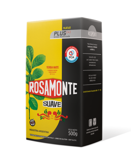 YERBA MATE SUAVE PLUS ROSAMONTE 500 GRS. 1