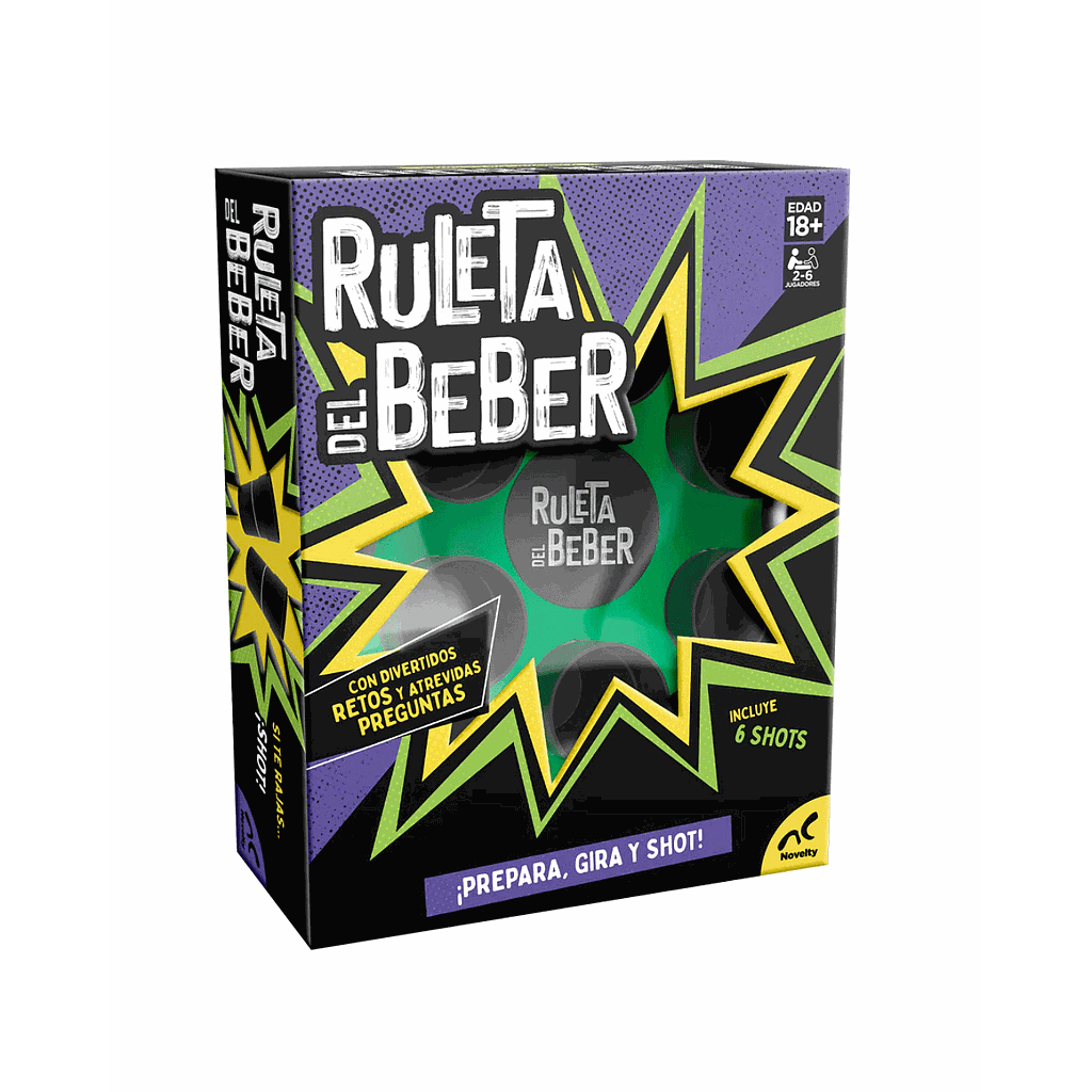 JUEGO RULETA DEL BEBER +18a. 2-6 JUGADORES (JCA-4430) 1