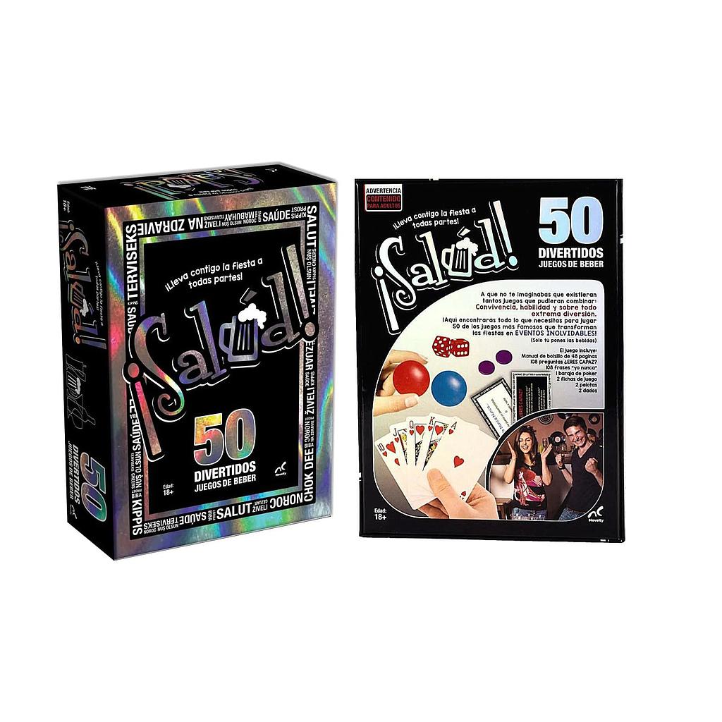 JUEGO DE MESA 50 JUEGOS DIVERTIDOS DE BEBER +18a. IMEXP. (JCA-1455) 1