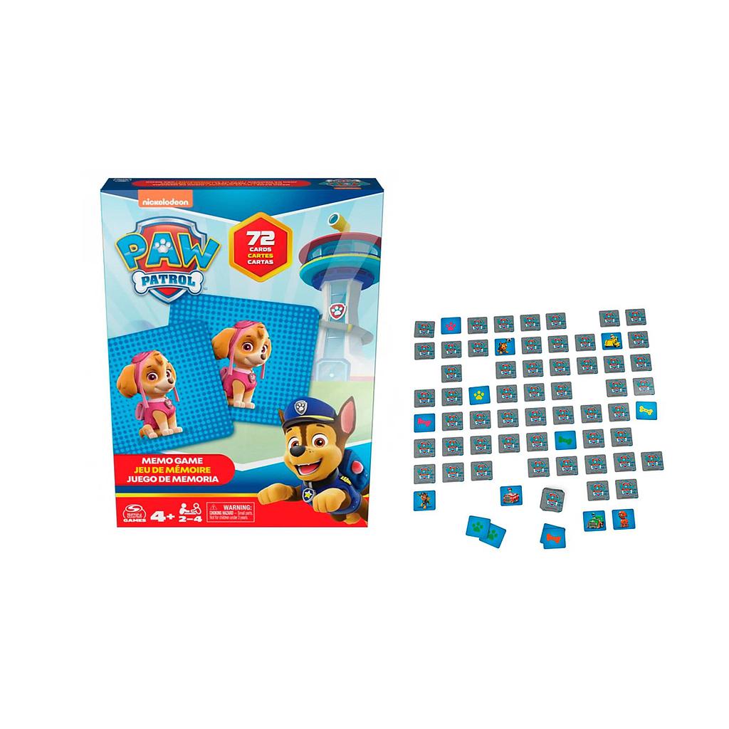 JUEGO MEMORICE PAW PATROL 72 PZS. +4a. NICKELODEON (6066834) 1