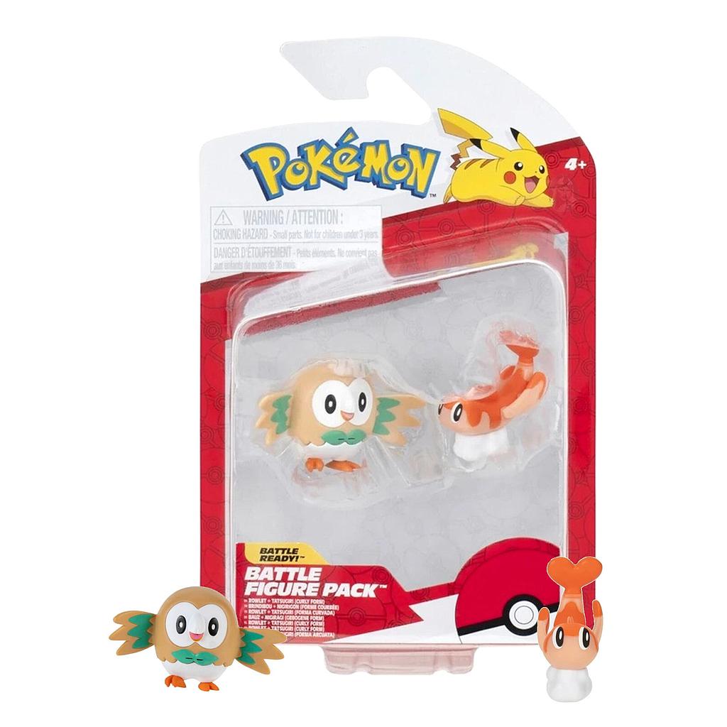 POKEMON FIGURAS DE BATALLA ROWLET+TATSUGIRI +4a.(PKW4052) 1