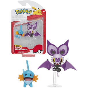 POKEMON FIGURAS DE BATALLA MUDKIP+NOIBAT +4a.(PKW4051)
