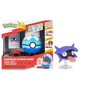 POKEMON ATAQUE SORPRESA SHELLDER+POKEBOLA +4a. (PKW4173)