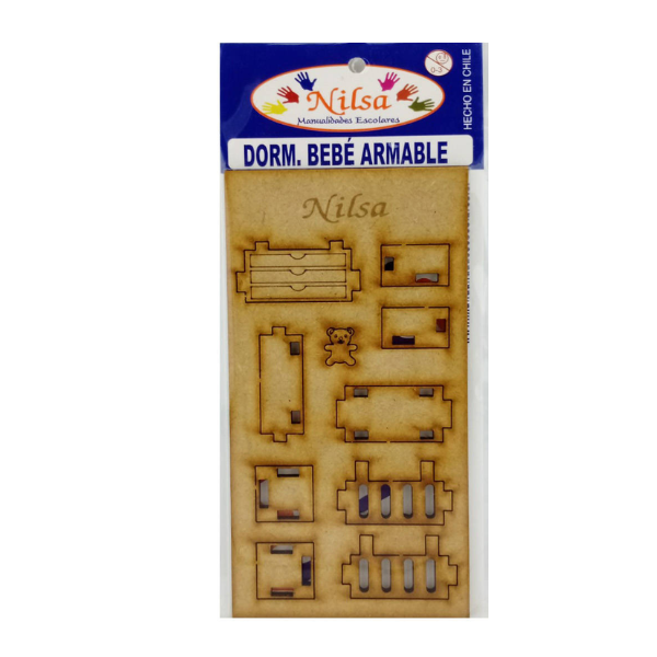 MUEBLE PARA MAQUETA DORMITORIO BEBE  1
