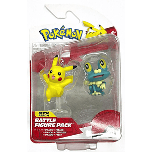 POKEMON SET FIGURAS DE BATALLA PIKACHU+FROAKIE +4a.(PKW3355)