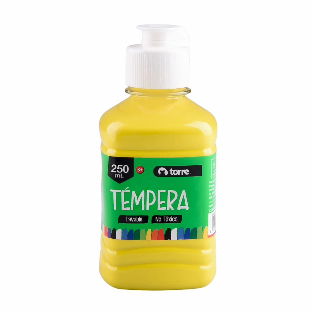 TEMPERA TORRE 250 ml AMARILLO (CM) 1