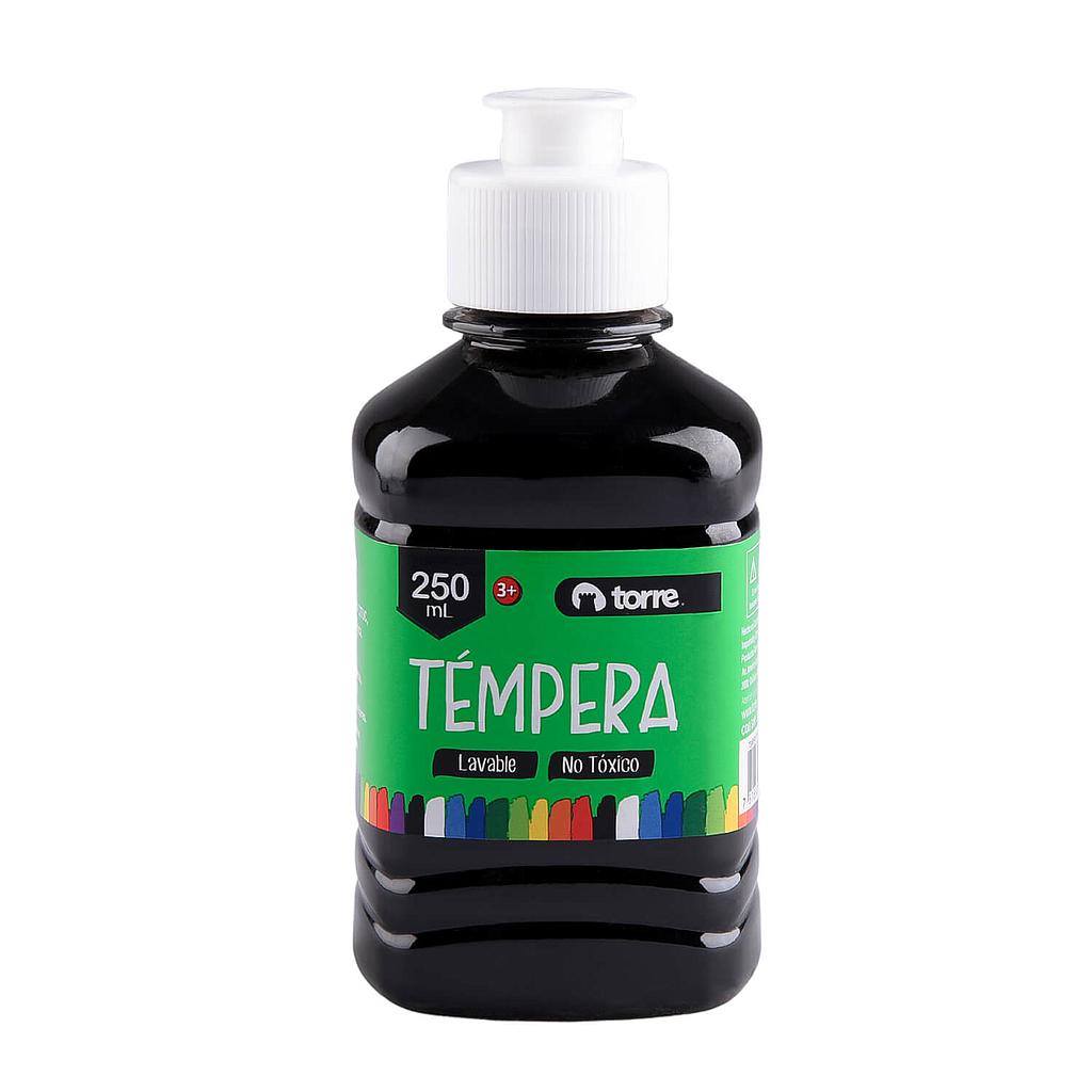 TEMPERA TORRE 250 ml NEGRO (CM) 1