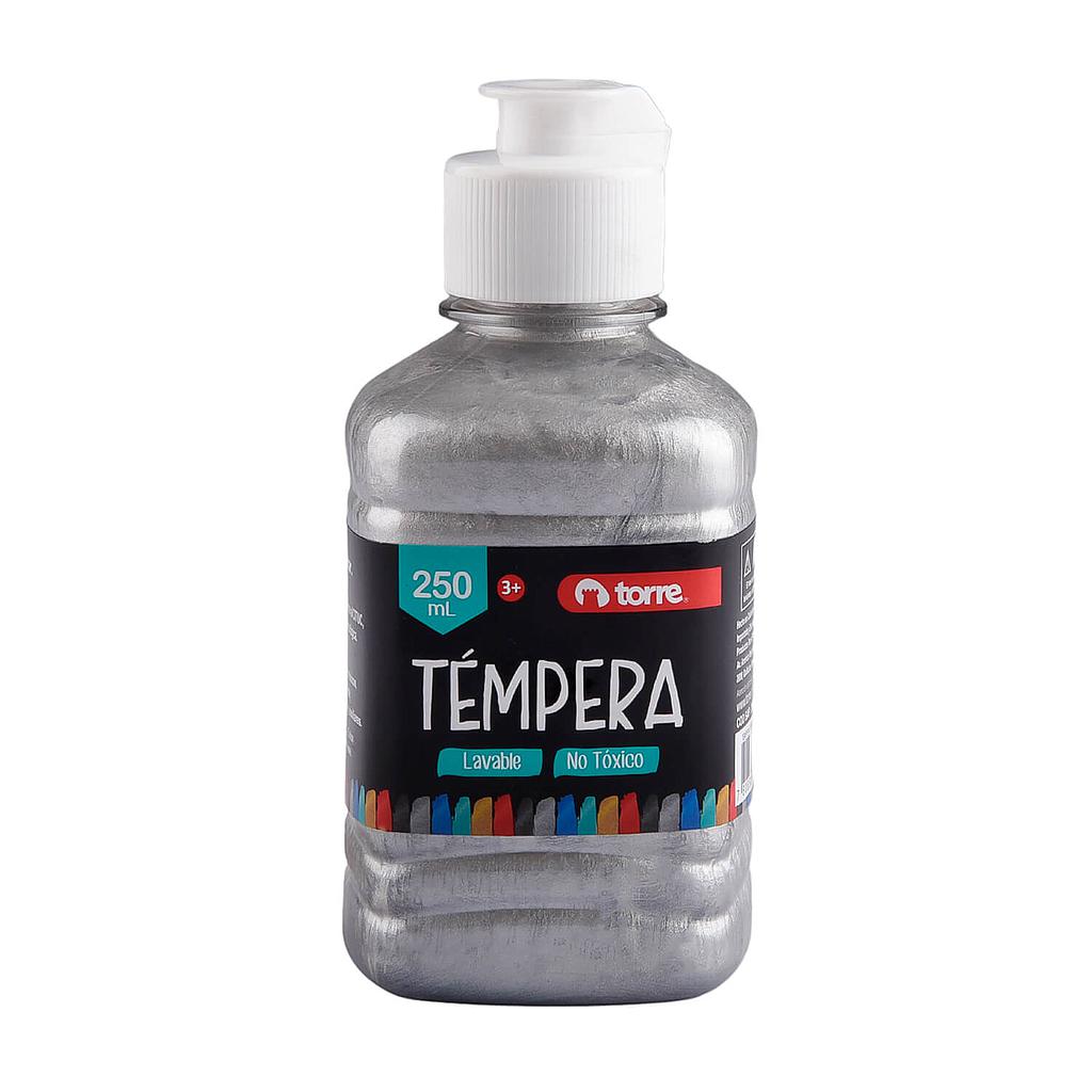 TEMPERA TORRE 250 ml PLATEADO (CM) 1