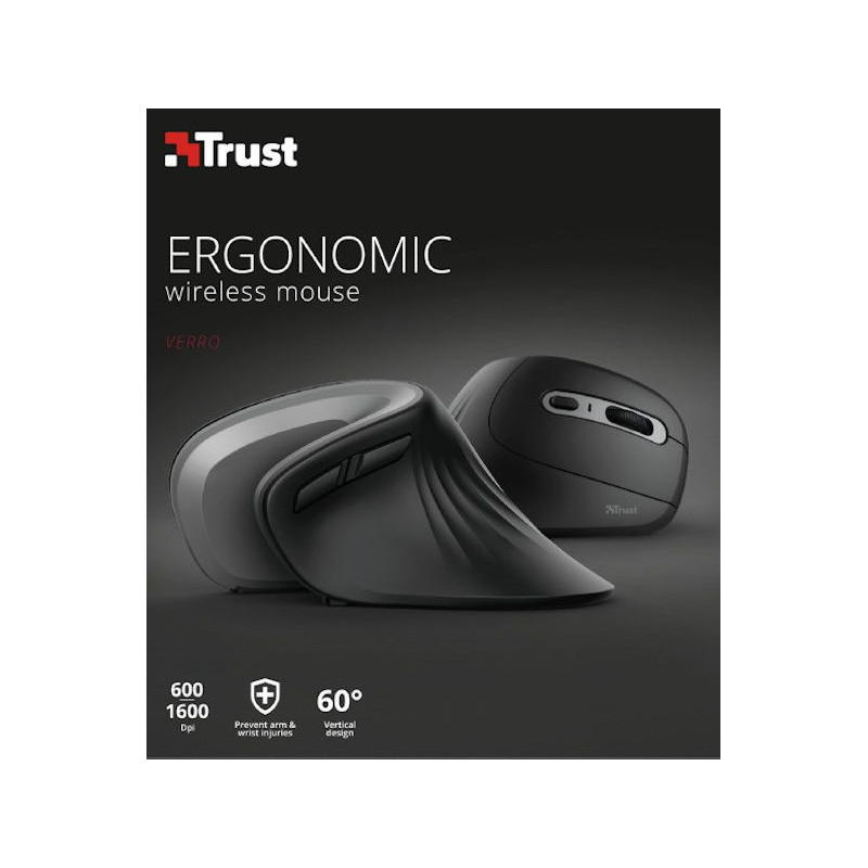MOUSE INALAMBRICO TRUST ERGONOMICO VERRO ( DESC. ) 1