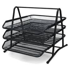 BANDEJA METALICA REJILLA JMI 3 PISOS NEGRA  1