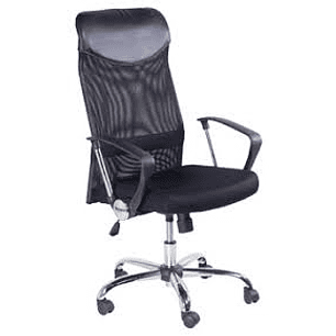 SILLA EJECUTiVA XTECH NEGRA RESPALDO APOYA BRAZO RUEDAS 113K QZY-2501