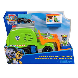 PAW PATROL CAMION DE RECICLAJE ROCKY  +3a. NICKELODEON (6071248)