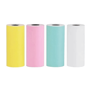 ETIQUETA AUTOADHESIVA EN ROLLO COLORES SURTIDOS-4 UNIDADES