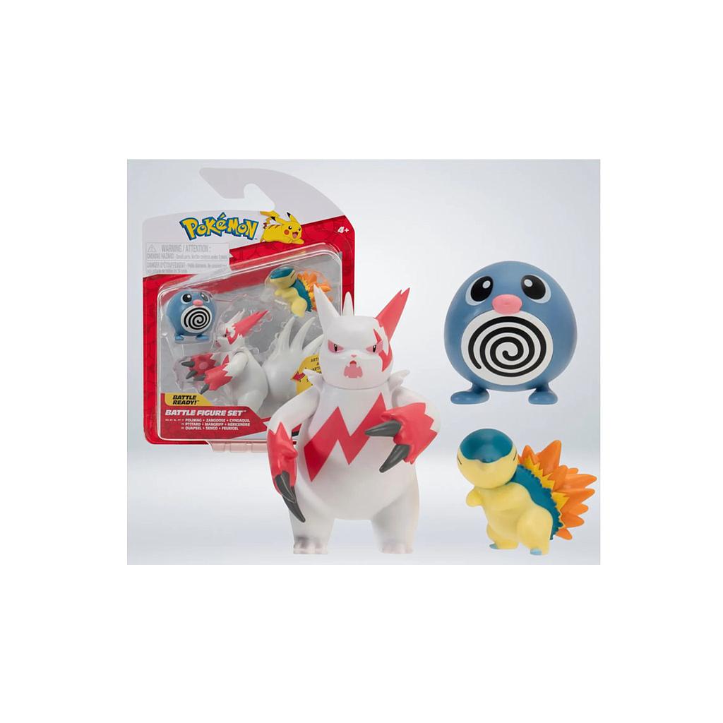 POKEMON SET 3 FIGURAS POLIWAG+ZANGOOSE+CYNDAQUIL +4a.(95155) 1