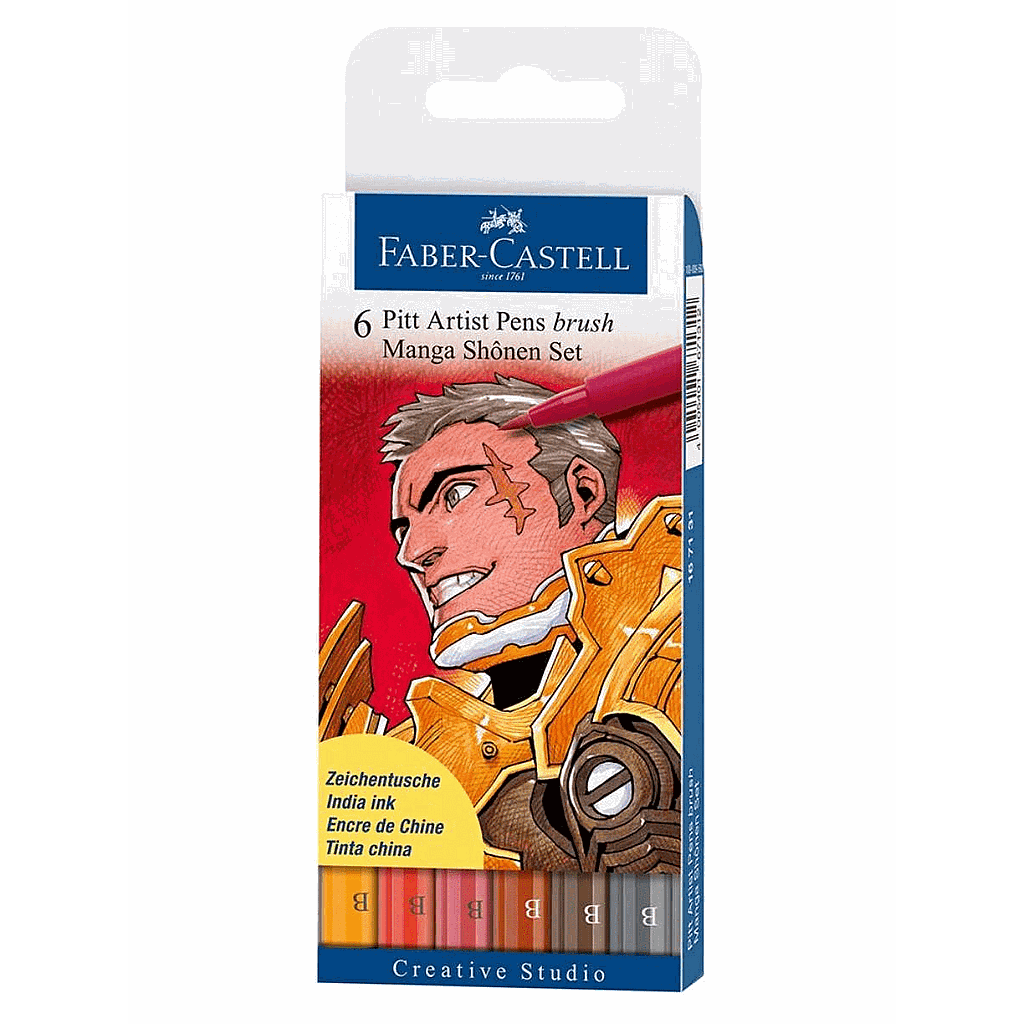 SET 6 MARCADORES DE COLOR MANGA-SHONEN  1