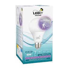 AMPOLLETA LED A60 C/SENSOR DE MOVIMIENTO 7WATTS E-27 LUZ BLANCA FRIA 1