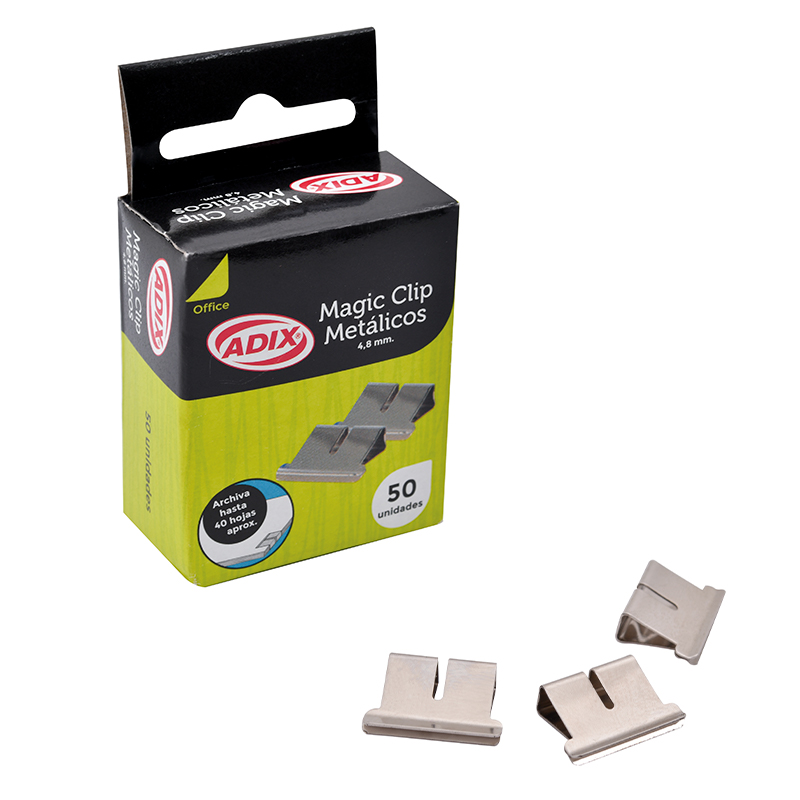 REPUESTO MAGIC CLIP ADIX 50 UNIDADES METALICO 4.8MM ( CH ) ( CM ) 1