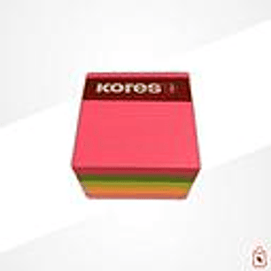 TACO NOTA CUBO KORES 50 x 50 5 COLORES 400 hjs. (N2400)
