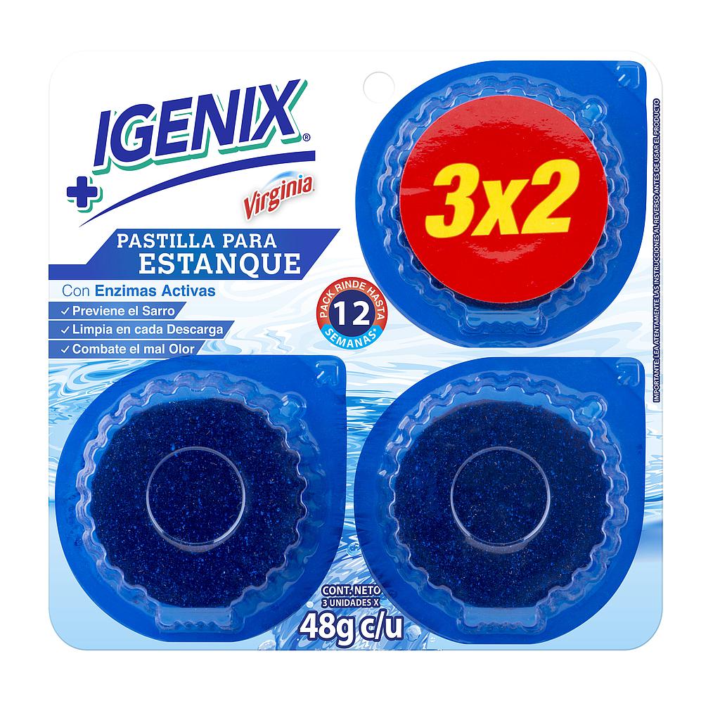 PASTILLA ESTANQUE IGENIX VIRGINIA AZUL 3 UND. 48 Grs. 1