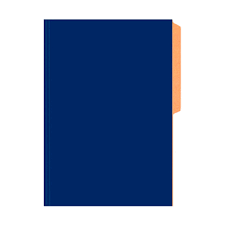 CARPETA CARTON BUHO OFICIO AZUL OSCURO ( CH ) 1