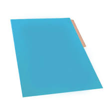 CARPETA CARTON BUHO OFICIO CELESTE ( CH ) 1