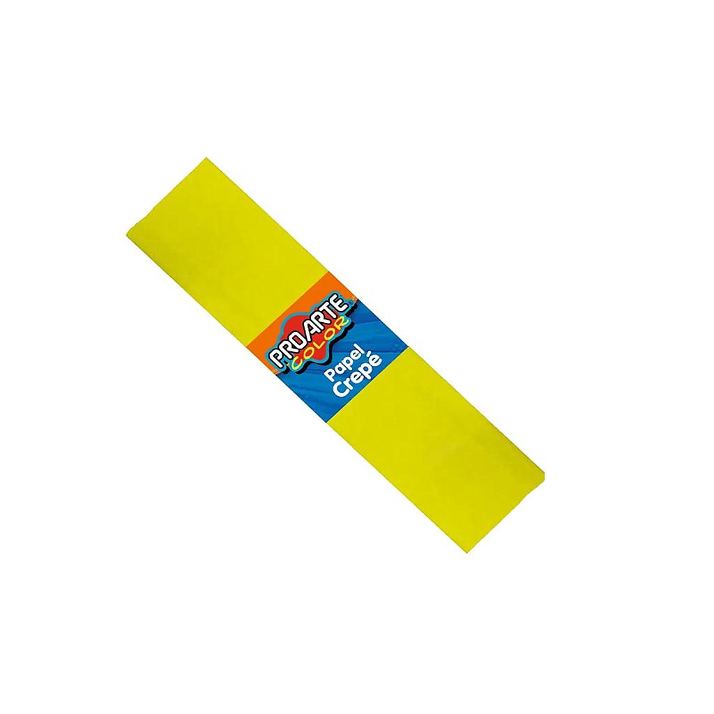PAPEL CREPE PROARTE AMARILLO N°6 50 X 200 CMS. 1
