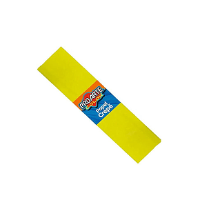 PAPEL CREPE PROARTE AMARILLO N°6 50 X 200 CMS.