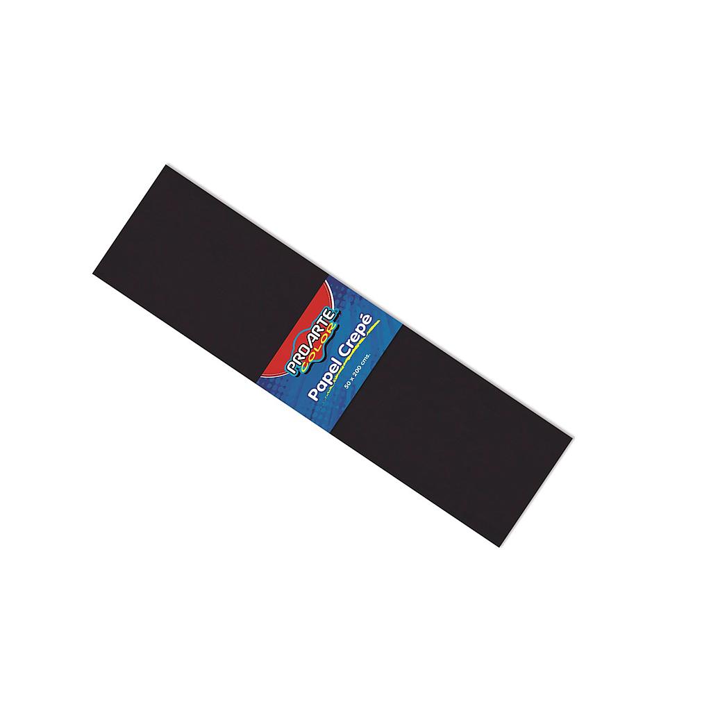 PAPEL CREPE PROARTE NEGRO N°15  50 X 200 CMS. 1