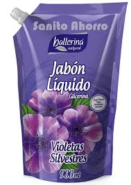 JABON LIQUIDO BALLERINA 1000 ML DOYPACK VIOLETAS SILVESTRES 1