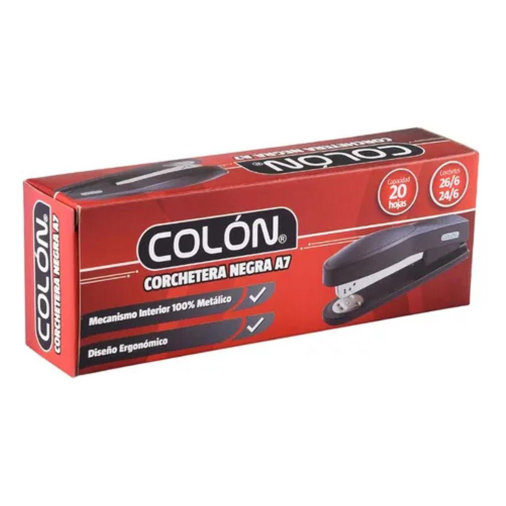 CORCHETERA COLON A7 26/6 - 24/6 NEGRA PLASTICA (CM) 1