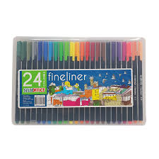 SET TIRALINEAS SELLOFFICE 24 COLORES FINELINER  1