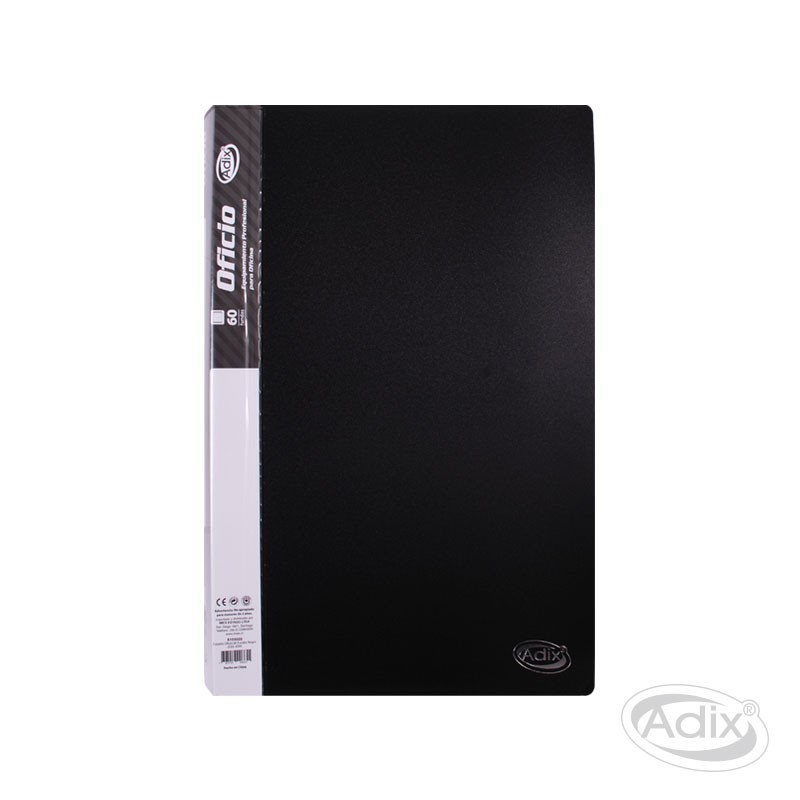 CARPETA ADIX OFICIO 60 FUNDAS NEGRA ( CM ) 1