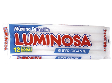 VELAS LUMINOSA SUPER GIGANTE X 4UND 1