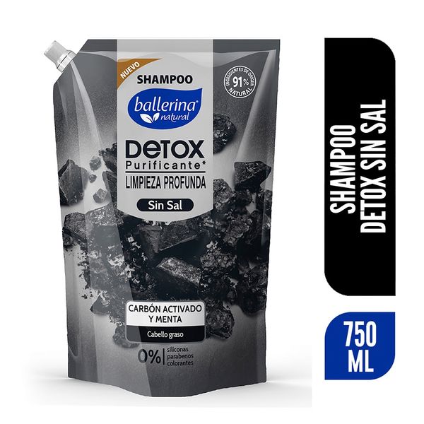 SHAMPOO BALLERINA DOYPACK CARBON S/SAL 750ML. 1