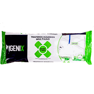 TRAPERO HUMEDO DESINFECTANTE IGENIX MANZANA VERDE 08 UNID