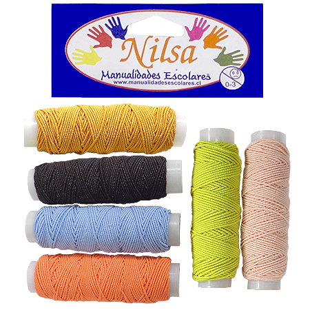 HILO ELASTICO NILSA X 6 COLORES 1